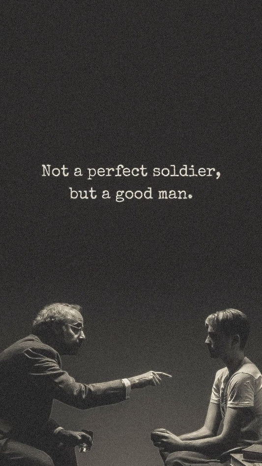 Captain America "Not a Perfect Soldier, But a Good Man" Poste
