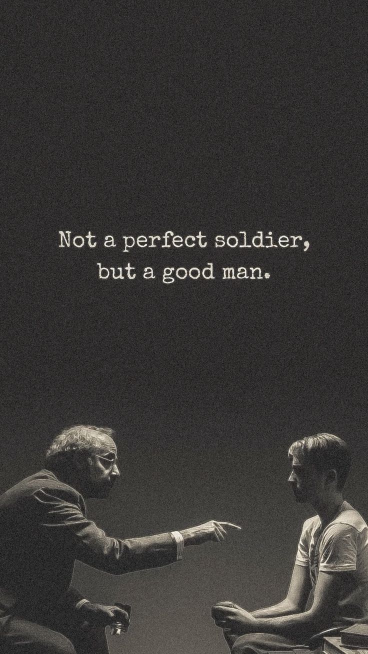 Captain America "Not a Perfect Soldier, But a Good Man" Poste
