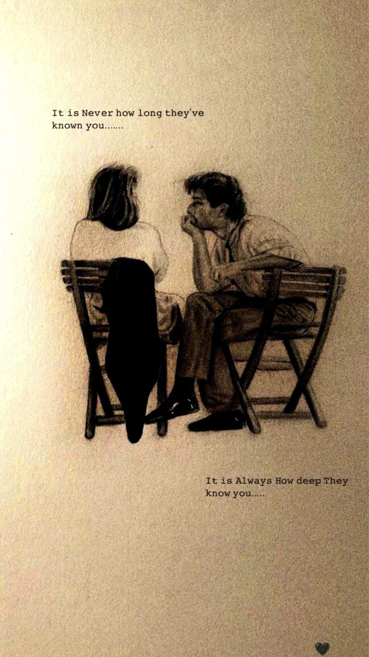 How Deep They Know You" - Romantic Couple Sketch Art Print