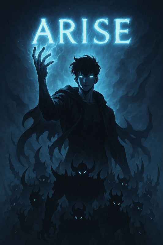 Solo Leveling "Arise" - Sung Jinwoo Shadow Monarch Poster