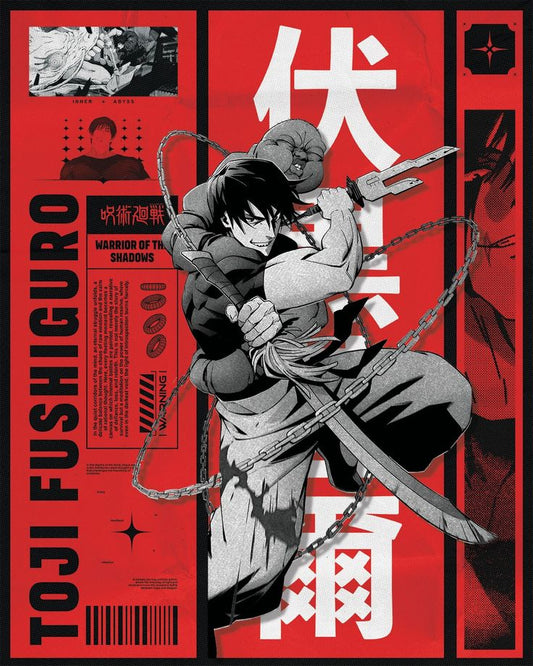 Jujutsu Kaisen Toji Fushiguro - Warrior of the Shadows Poster